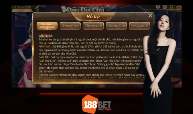 Cách chơi Đấu Địa Chủ 188bet anh em mới đến nên nắm rõ